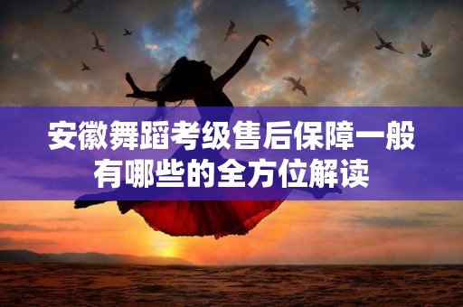 安徽舞蹈考级售后保障一般有哪些的全方位解读