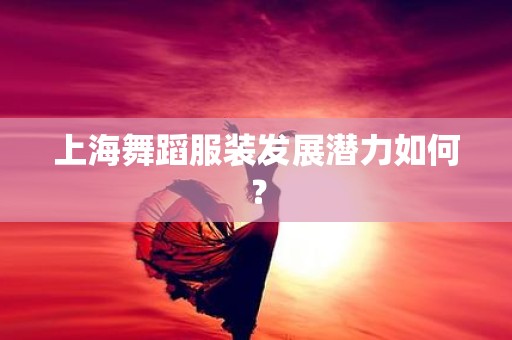 上海舞蹈服装发展潜力如何？