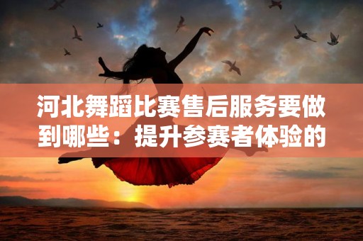 河北舞蹈比赛售后服务要做到哪些：提升参赛者体验的关键