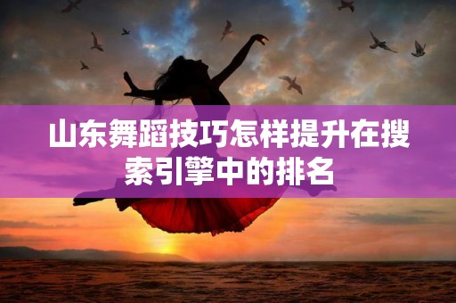 山东舞蹈技巧怎样提升在搜索引擎中的排名