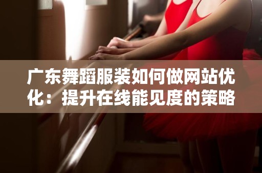 广东舞蹈服装如何做网站优化：提升在线能见度的策略